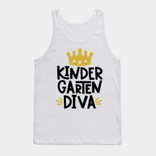 Kindergarten Diva Girls Cute Back to School Tank Top